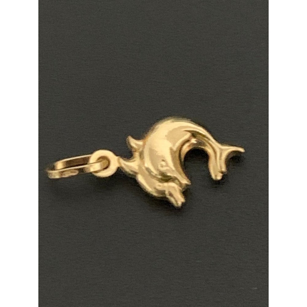 18K Gold Pendant Dolphin 1.24 grams - Picture 5 of 12